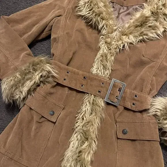 Y2K Forever 21 Corduroy Pennylane Coat - Picture 6 of 8